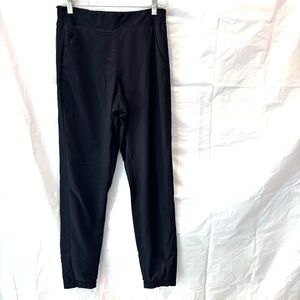 Athleta Brookyn Legacy lined joggers mid rise black SZ 6 T NWOT